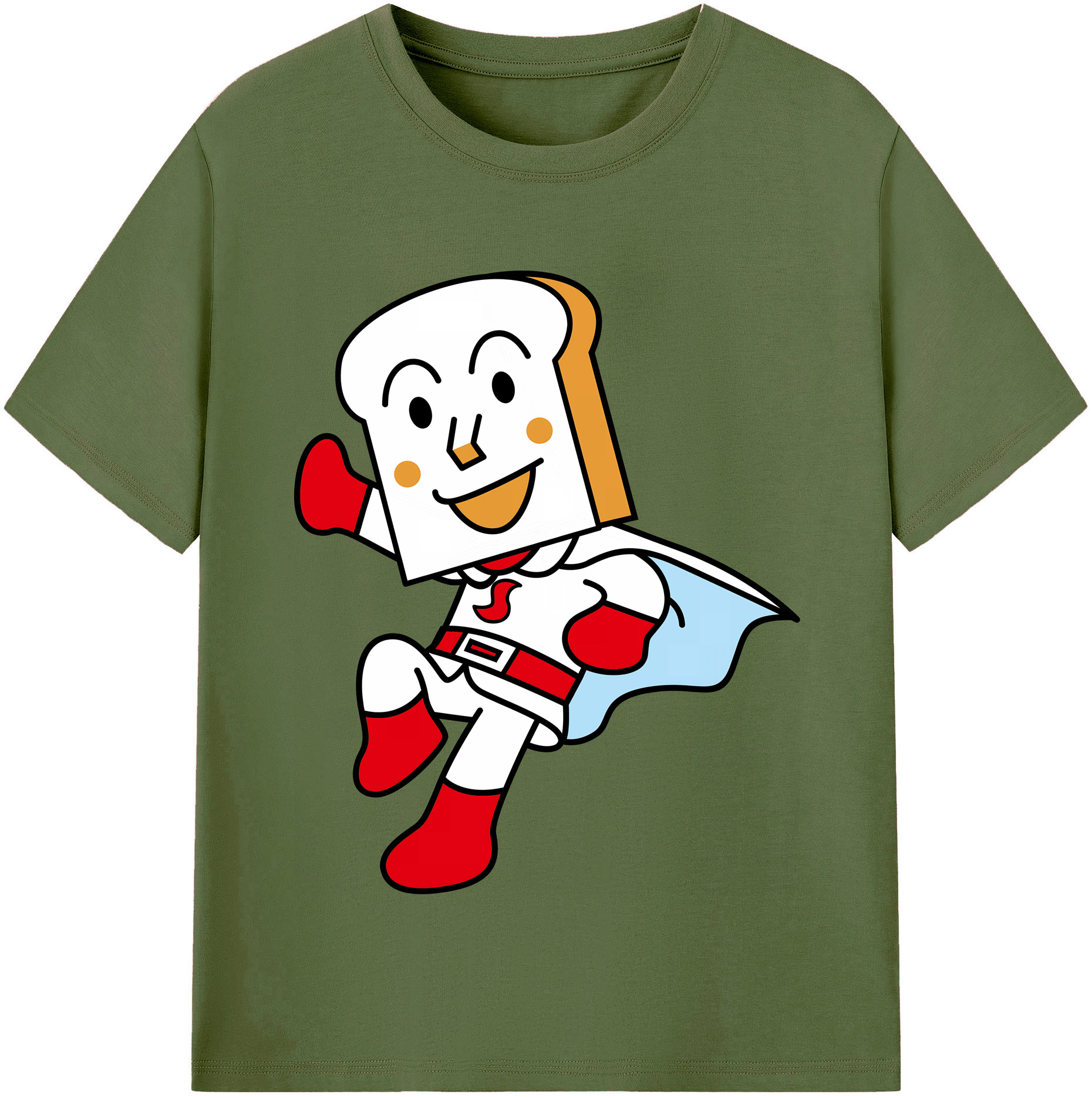 （画像用） アンパンマン Anpanman 綿100％半袖Tシャツ（フロントプリント）